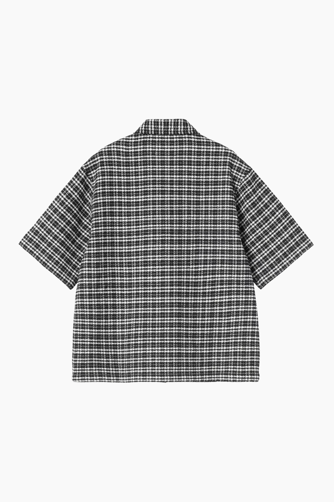 W' S/S Michigan Shirt - Kander Check, Black - Carhartt WIP