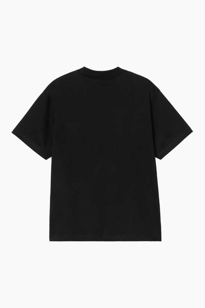 W' S/S Pocket Small Heart T-Shirt - Black - Carhartt WIP