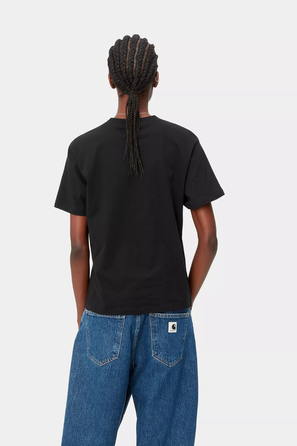 W' S/S Pocket T-shirt - Black - Carhartt WIP