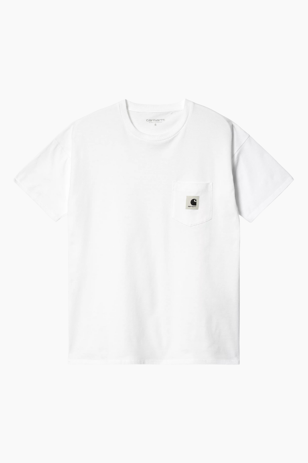 W' S/S Pocket T-shirt - White - Carhartt WIP