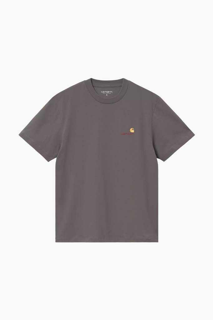 W' S/S American Script T-Shirt IO32218 - Porphyry - Carhartt WIP