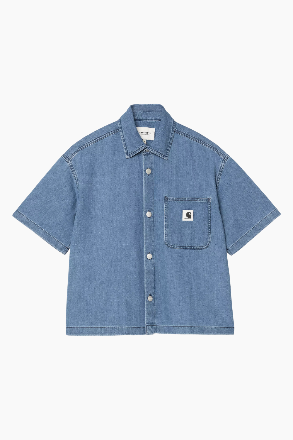 W' S/S Lovilia Shirt - Blue Stone Washed - Carhartt WIP