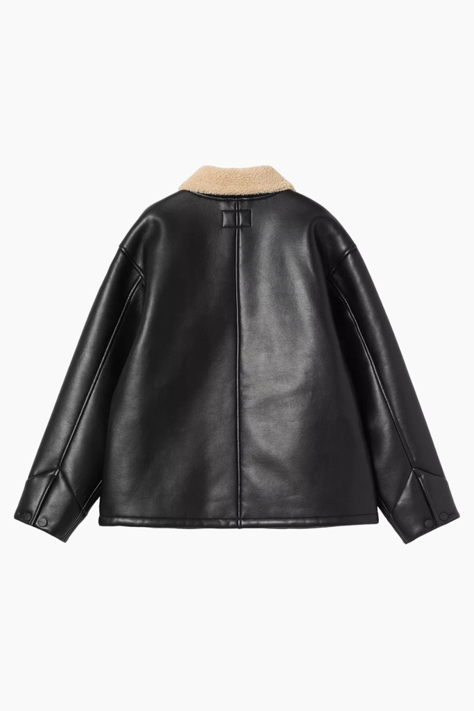 W' Shepton OG Michigan Coat - Black/Natural - Carhartt WIP