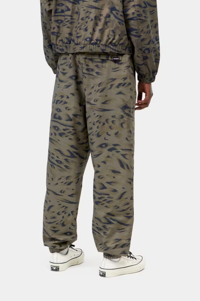 W' Travon Pant - Duck Feather Print, Cypress/Black - Carhartt WIP