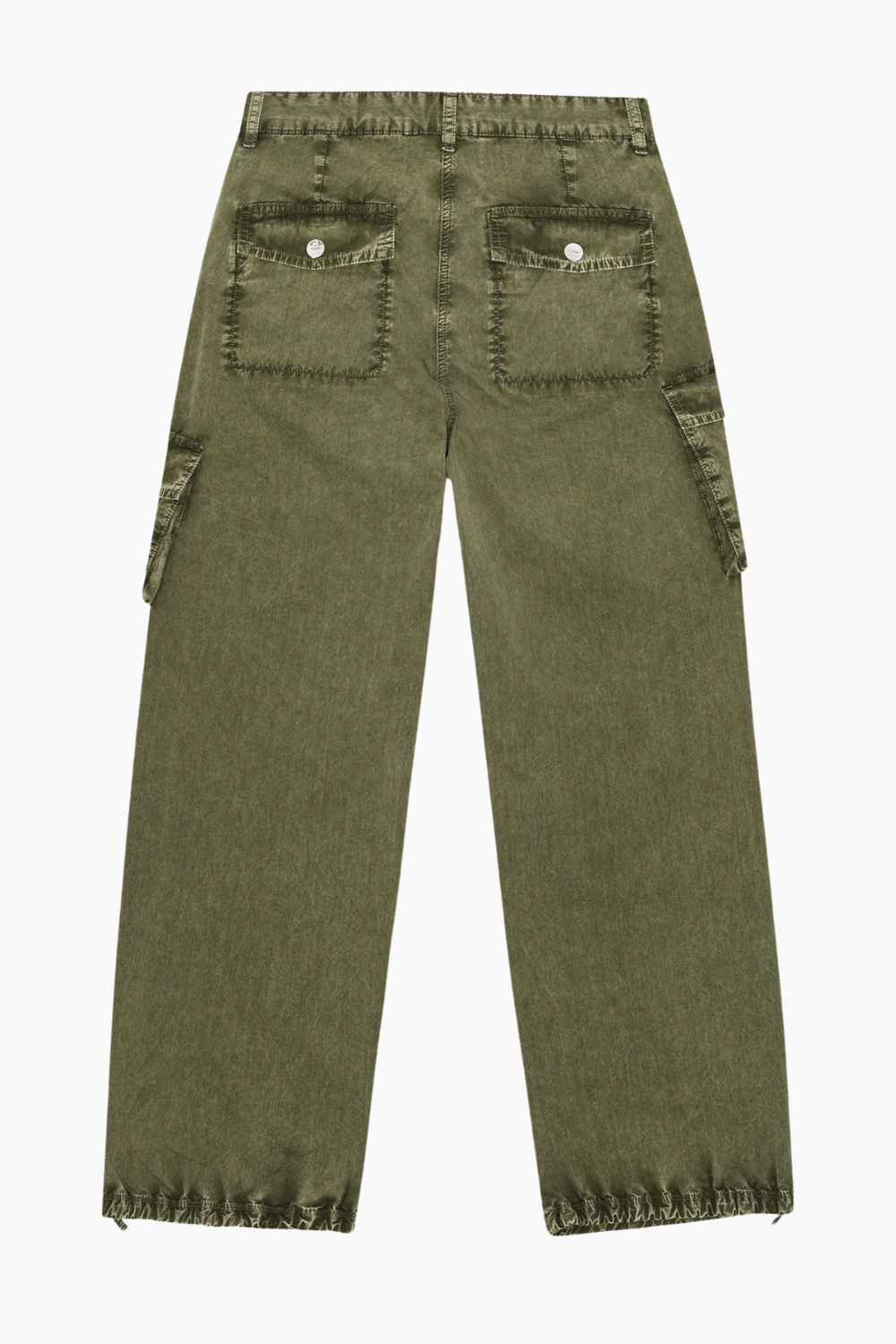 Washed Cotton Twill Pants W0754 - Kalamata - GANNI