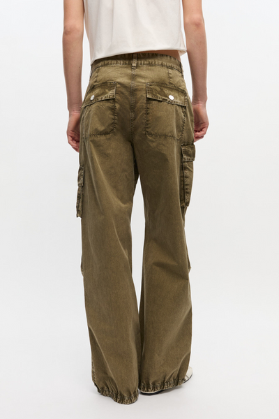 Washed Cotton Twill Pants W0754 - Kalamata - GANNI