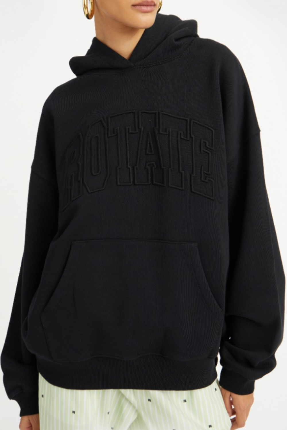 Washed Heavy Sweat Hoodie 115084100 - Black - Rotate