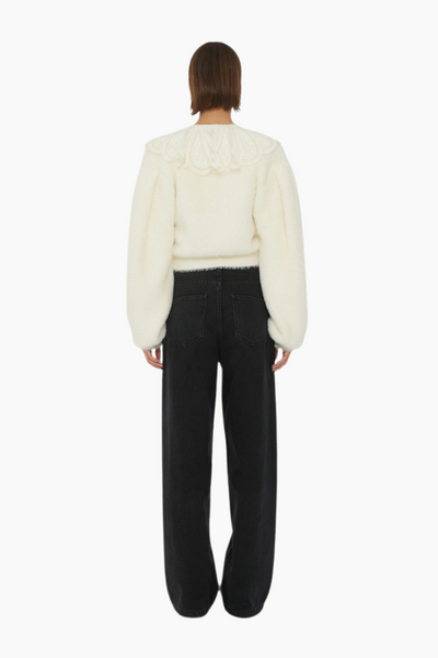 Wide Leg 5 Pocket Jeans - Black Washed - ROTATE