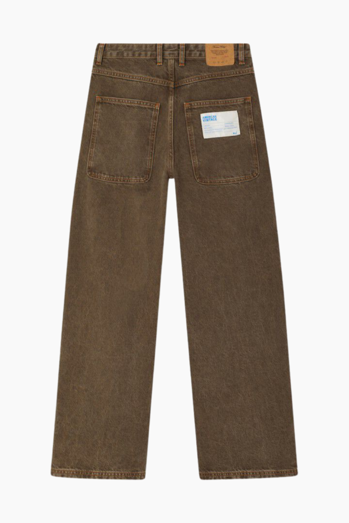 Women’s Loose-fit Jeans Oshow - Stone Brown - American Vintage