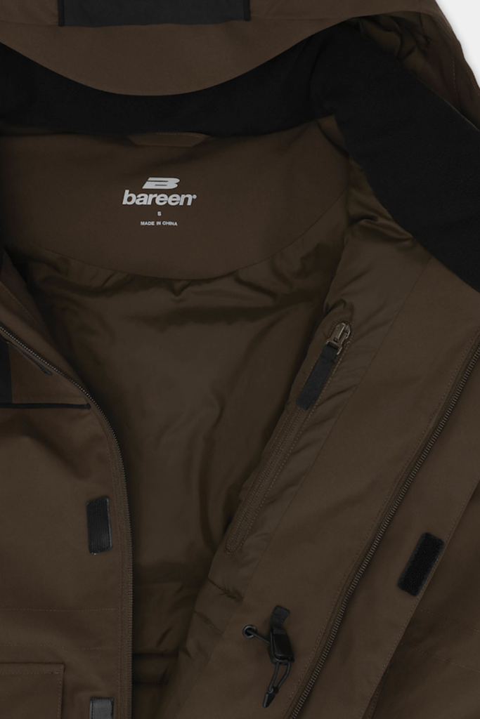 Women's Parka Jacket - Brown - Bareen