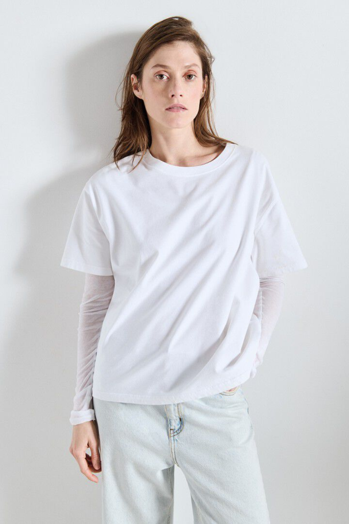 Women's T-shirt Fizvalley - White - American Vintage