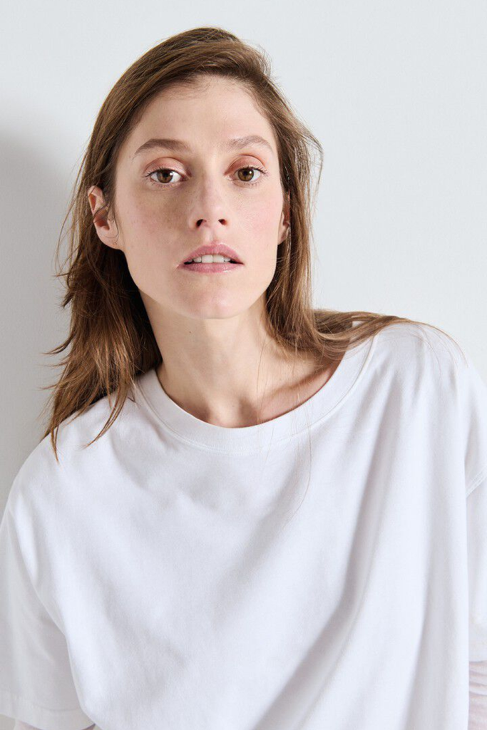 Women's T-shirt Fizvalley - White - American Vintage