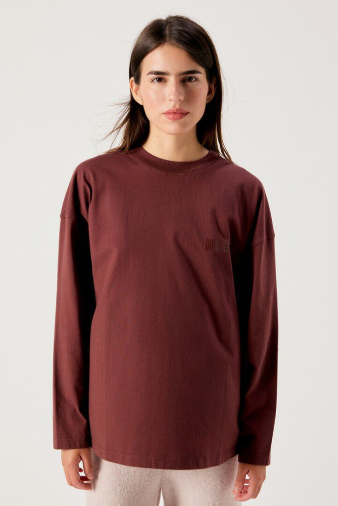 Women's T-shirt Gixy - Purple - American Vintage