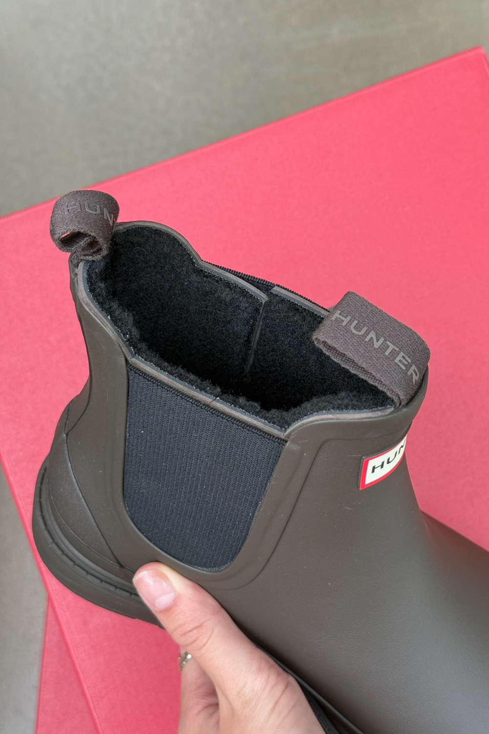 Womens Elements Chelsea Insulated Boot - Chocolate Brown - Hunter