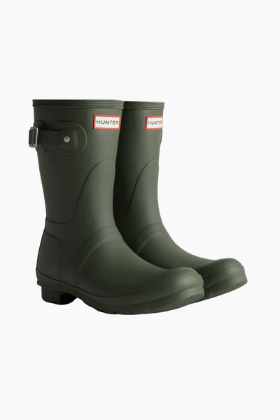 Womens Original Short Boot - Dark Olive - Hunter