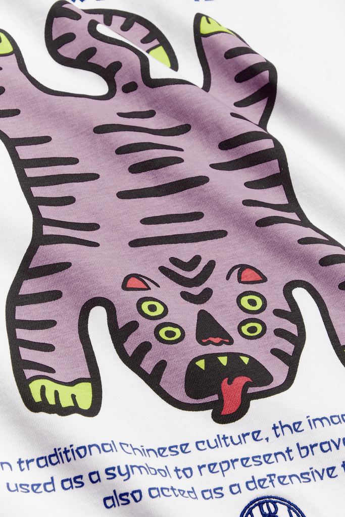 Woodbird WBBalo Tiger Tee - White - Woodbird