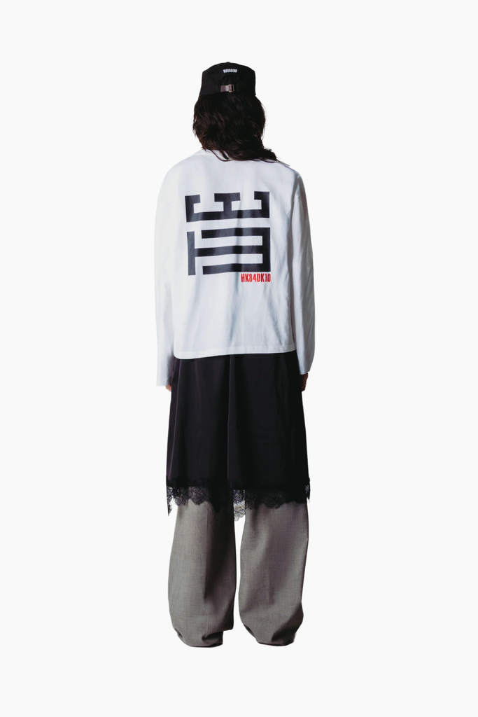 Woodbird WBJoul LS Mono Tee - Hvid - Woodbird
