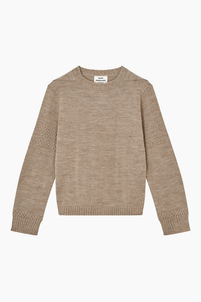 Wool Karoline Sweater - Beige Melange - Mads Nørgaard