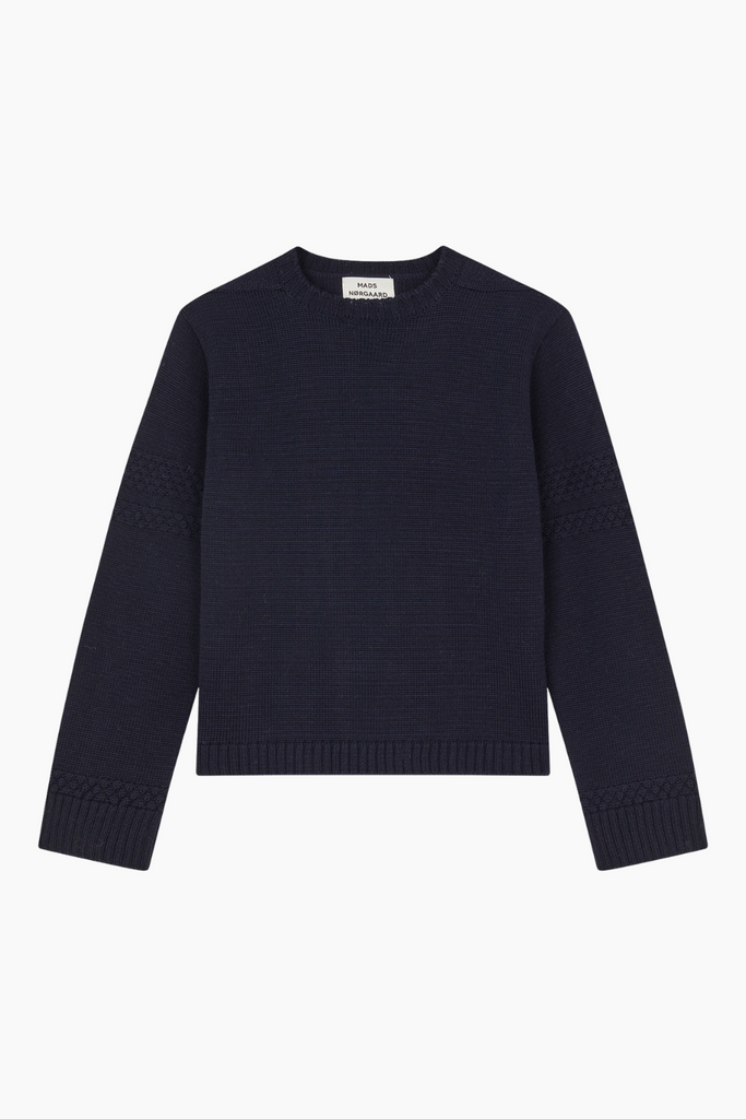 Wool Karoline Sweater - Parisian Night - Mads Nørgaard