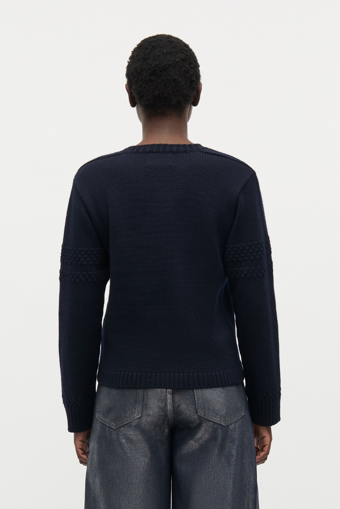 Wool Karoline Sweater - Parisian Night - Mads Nørgaard