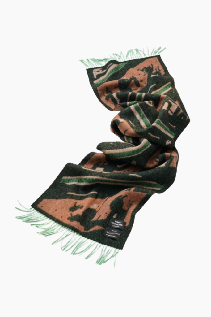 Woven Wool Vibskov Scarf - Brown - Mads Nørgaard