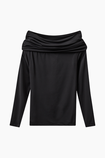 Wrapped Blouse - Black - H2O Fagerholt