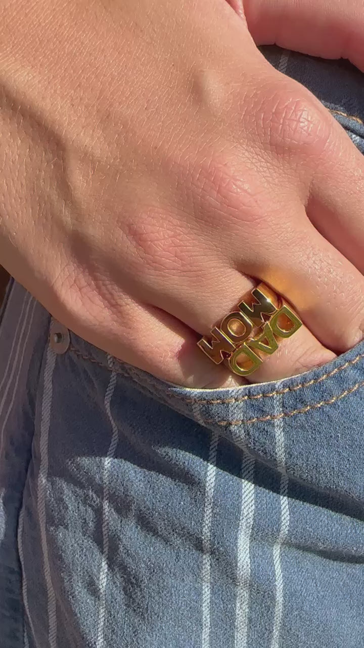 Mom Ring - Goldplated Silver - Maria Black