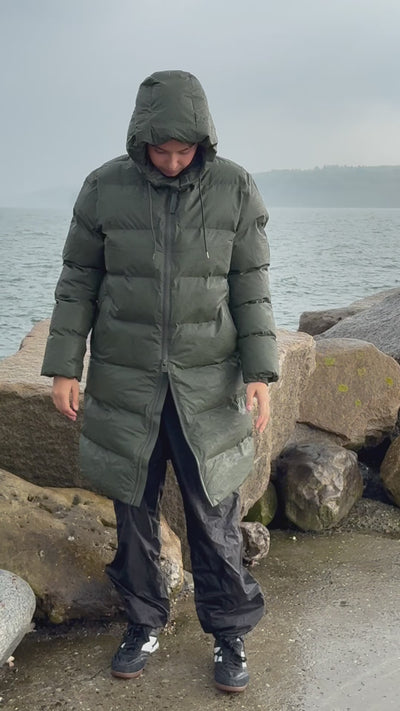 Alta Longer Puffer Jacket W3T4 2025 - Green - Rains