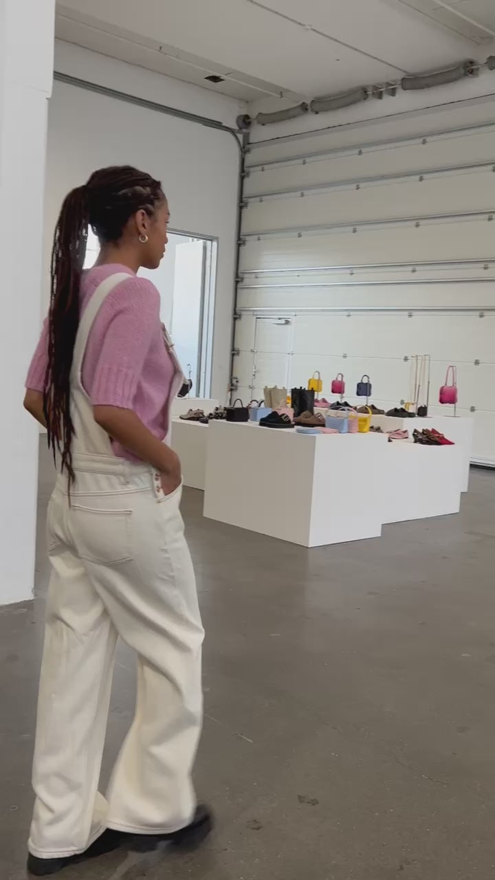 Heavy Denim Overalls J1430 - Egret - GANNI