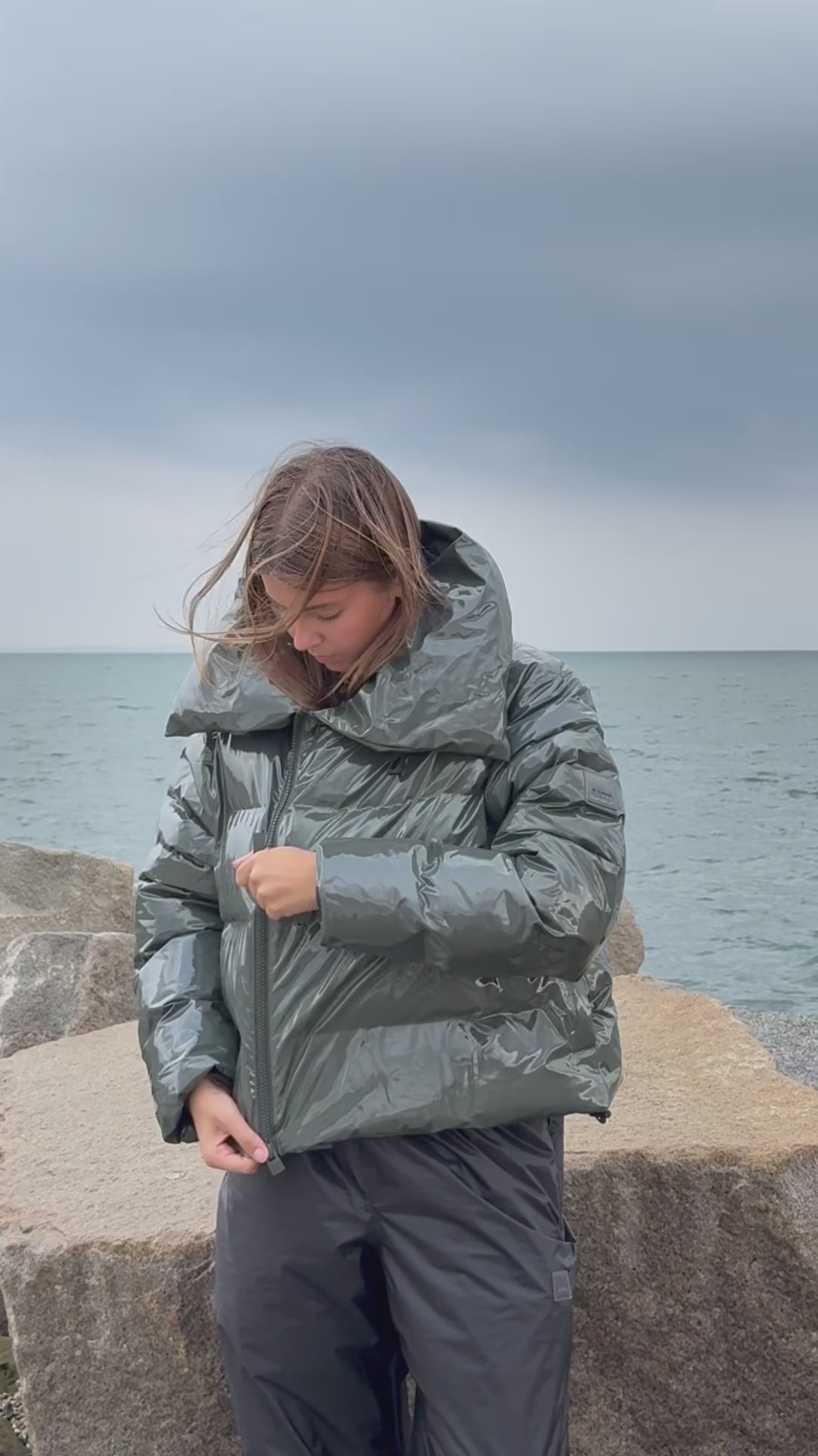 Alta Vision Short Puffer Jacket W3T3 - Swamp - Rains