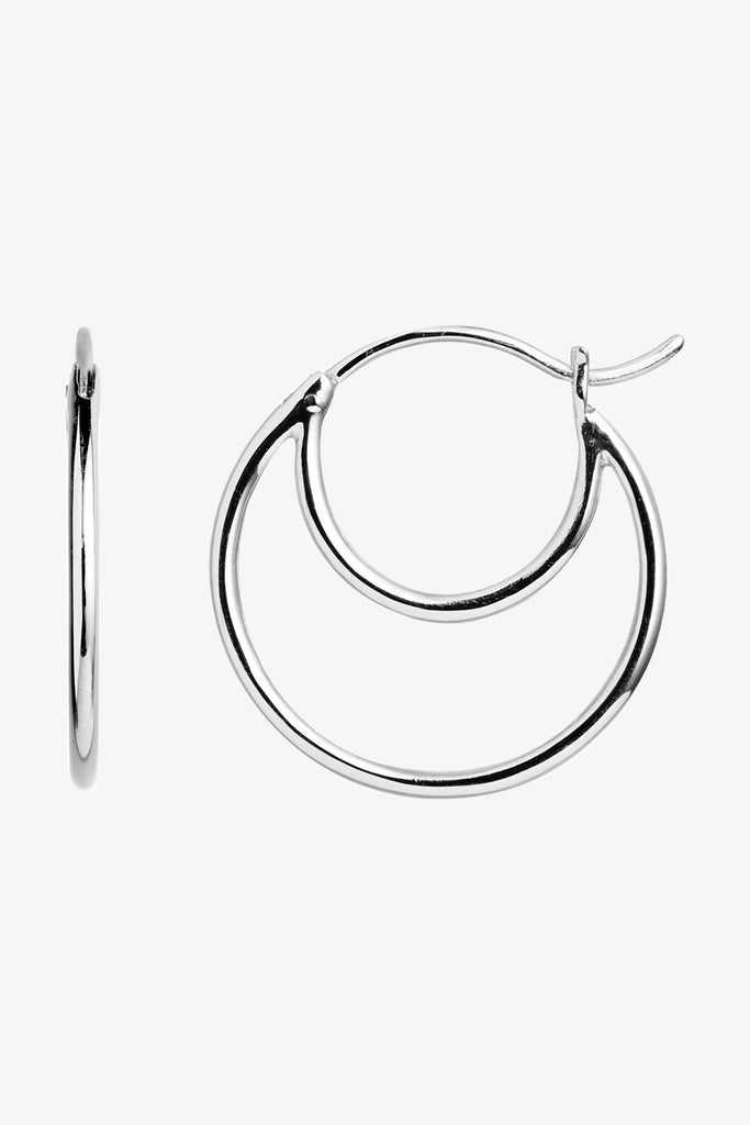 Double Creol Earring - Silver - Stine A
