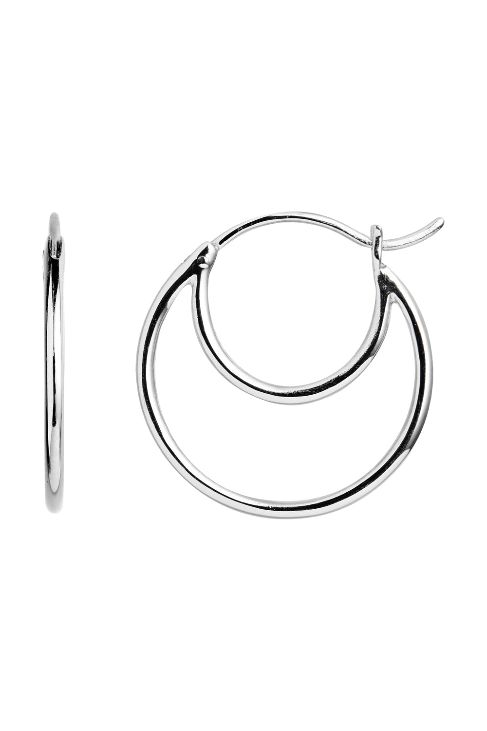Double Creol Earring - Silver - Stine A
