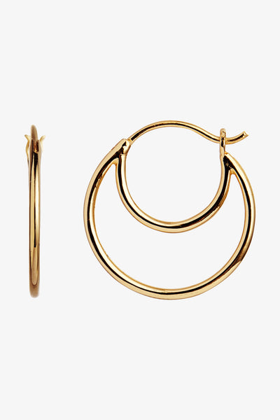 Double Creol Earring - Gold - Stine A