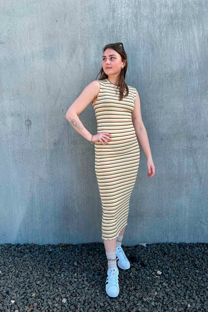 5x5 Stripe Polly Dress - Stripe Croissant - Mads Nørgaard