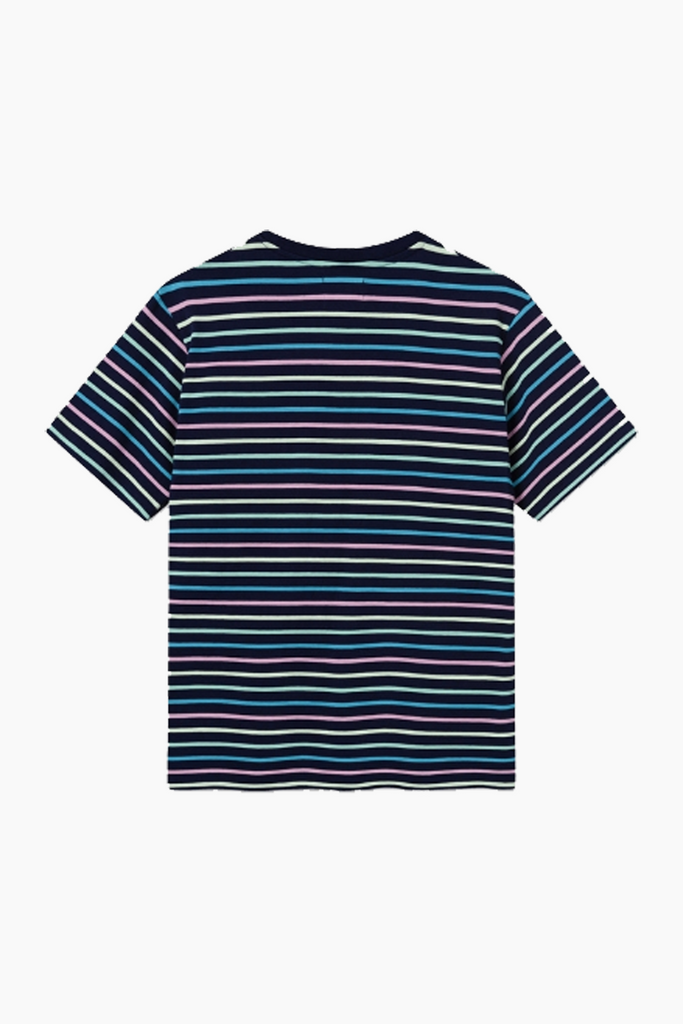 Ace Stripe T-shirt - Navy Stripes - Wood Wood