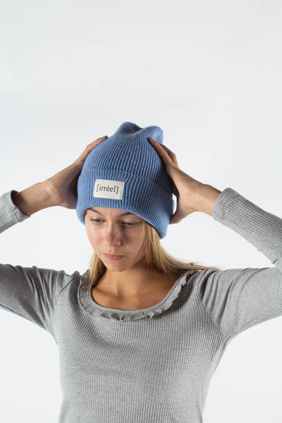 Akeelah wool Beanie - Blue - irréel