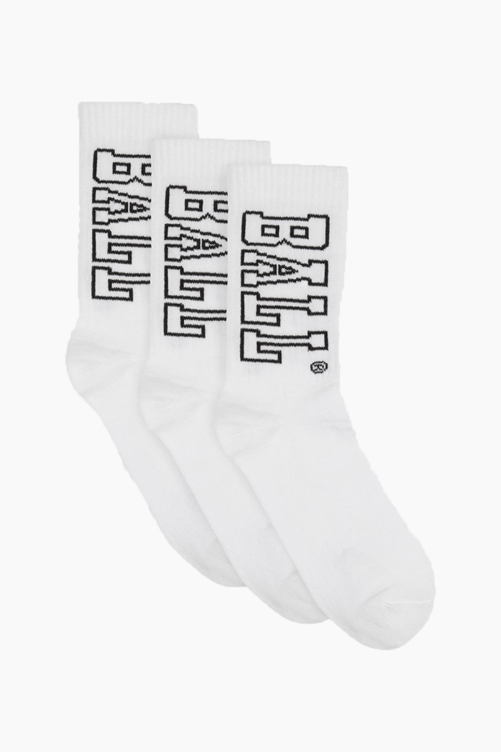Ball Socks 3-pack - White/Black - Ball