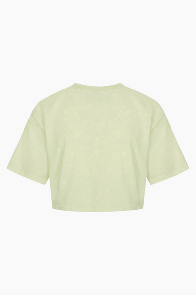 Cropped Tee Short Sleeve - Pale Green Acid - Han Kjøbenhavn