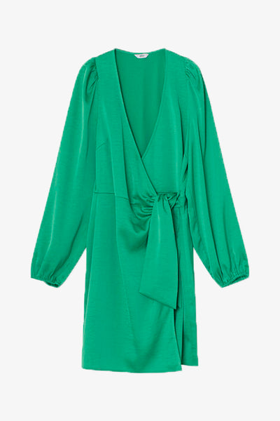 Enrobyn LS V-N Dress - Emerald Green - Envii