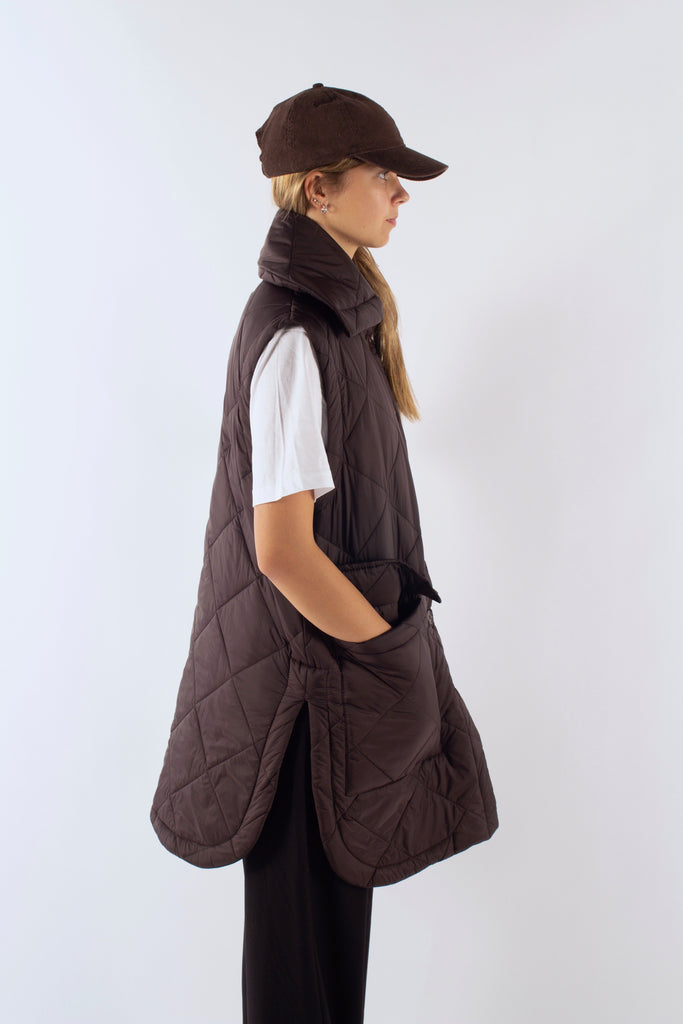FlorenceIR Quilt Vest - Brown - irréel
