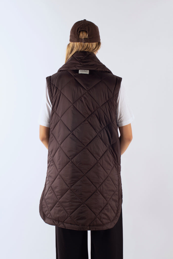FlorenceIR Quilt Vest - Brown - irréel
