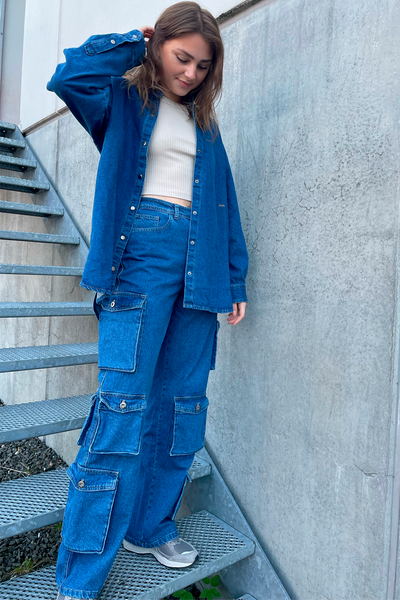 Gad Pants - Medium Denim Blue - H2O Fagerholt