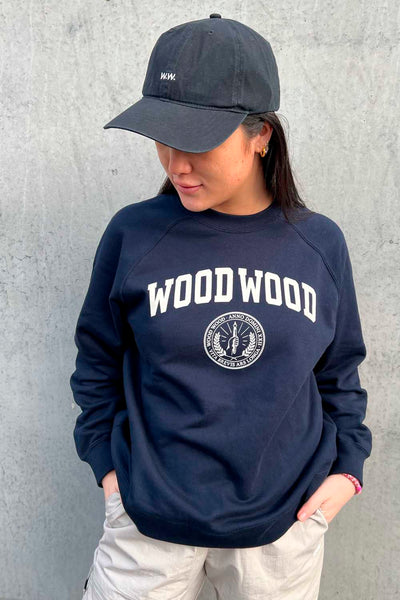 Hope IVY Sweatshirt - Navy - Wood Wood