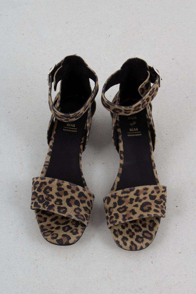 Leopard sandal Yasmin Suede fra Shoe The Bear