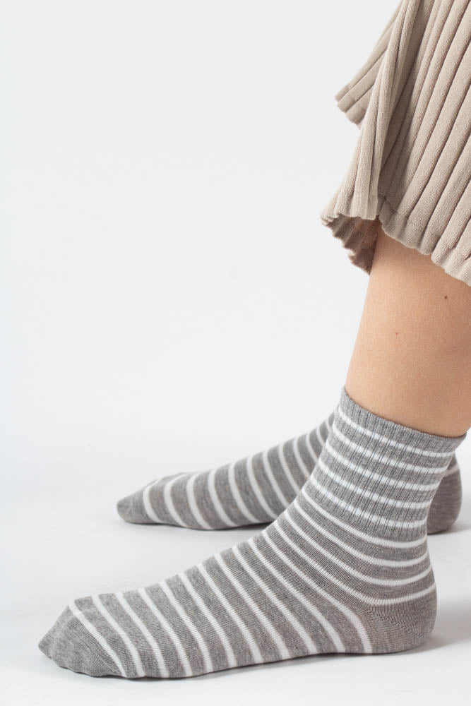 Asme Socks - Gray/White - Irréel