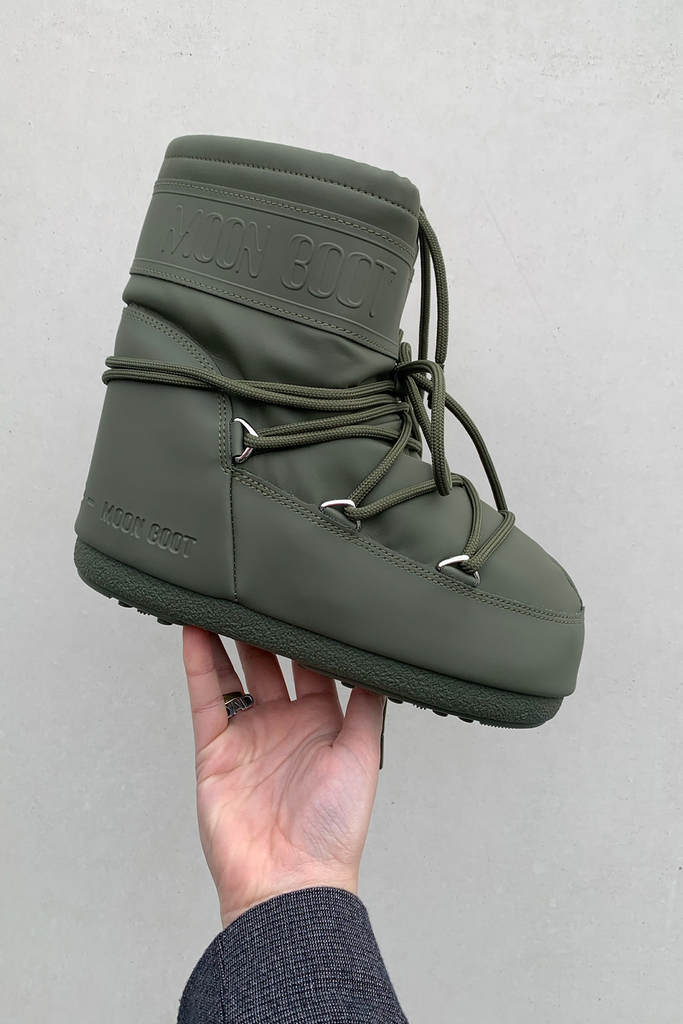 Icon Low Rubber Boots - Khaki - Moon Boot