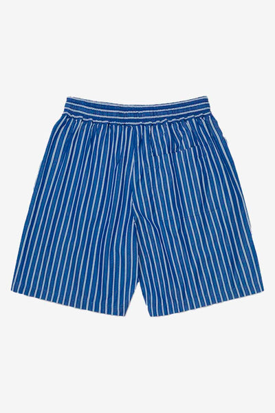 Kamma dobby stripe shorts - Blue stripes - Wood Wood