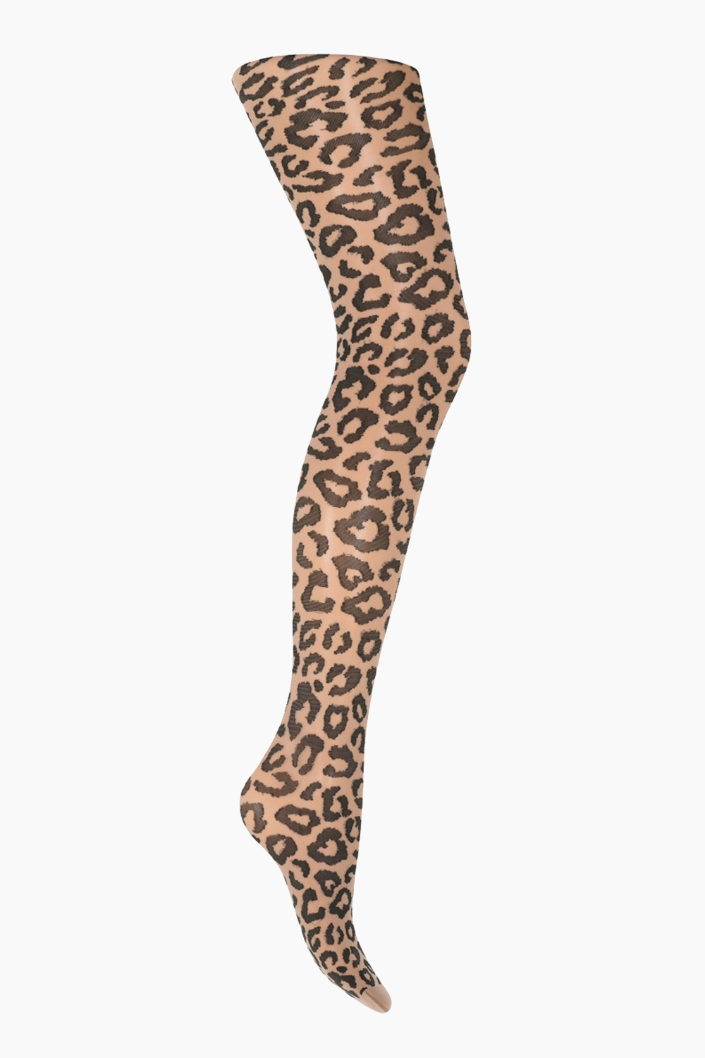 Leopard Pantyhose - Cocoa Creme - Sneaky Fox