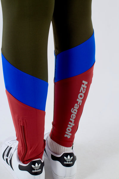 Long Tight Tights Mix - Forest Green - H2O Fagerholt