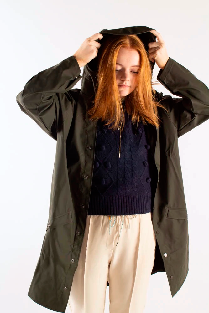 Long Jacket W3 - Green - Rains